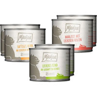 Produktbild von MjAMjAM Mixpaket Katzenfutter Huhn Rind Herzen 24x200g für alle Altersstufen