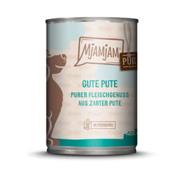 Produktbild von MjAMjAM Monoprotein Hundefutter Pute 6x400g