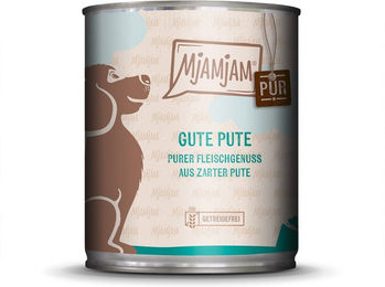 Produktbild von MjAMjAM Monoprotein Hundefutter Pute pur 6x800g