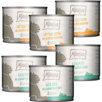 Produktbild von MjAMjAM Monoprotein Katzenfutter Huhn und Pute 24x200g