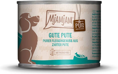 Produktbild von MjAMjAM Monoprotein Nassfutter Pute 6x200 g