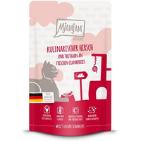 Produktbild von MjAMjAM Mousse Hirsch und Truthahn Getreidefrei und Ohne Zucker 12x125g
