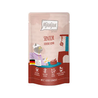 Produktbild von MjAMjAM Nassfutter Creme für Senior Katzen mit Rind 3 x 125 g