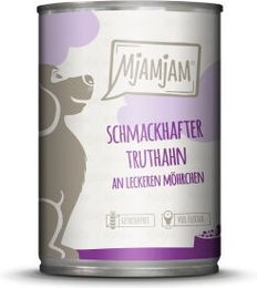 Produktbild von MjAMjAM Nassfutter für erwachsene Katzen Truthahn mit Möhrchen glutenfrei 6x400 g - 6 x 400 g