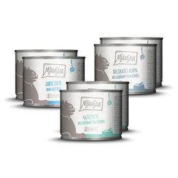 MjAMjAM Nassfutter für Katzen Adult Mixpaket II Huhn Stückchen in Sauce 6 x 200 g getreidefrei - 6 x 200 g – Bild 1 von 5