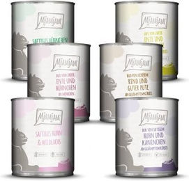 Produktbild von MjAMjAM Nassfutter für Katzen Adult Mixpaket mit Stückchen in Sauce 6x800 g - 6 x 800 g