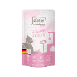 Produktbild von MjAMjAM Nassfutter für Katzen Adult Wild und Kaninchen mit hohem Fleischanteil 3 x 125 g Beutel