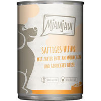 Produktbild von MjAMjAM Nassfutter für Katzen Huhn mit Ente, Möhrchen und Hirse in Sauce 6x400g