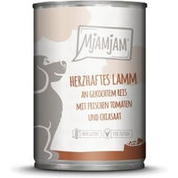 Produktbild von MjAMjAM Nassfutter Hund Adult Lamm mit gekochtem Reis, Tomaten und Chiasaat 6x400 g - 6 x 400 g