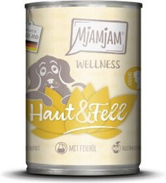 Produktbild von MjAMjAM Nassfutter Hund Adult Wellness Haut & Fell Huhn Monoprotein 6x400 g