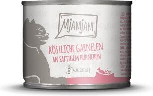 Produktbild von MjAMjAM Nassfutter Katze Adult Garnelen und Huhn getreidefrei 6x200 g - 6 x 200 g