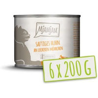 Produktbild von MjAMjAM Nassfutter Katze Adult Huhn Getreidefrei 6x200 g - 6 x 200 g