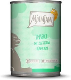 Produktbild von MjAMjAM Nassfutter Katze Adult Insekt mit Huhn getreidefrei 6x400 g - 6 x 400 g