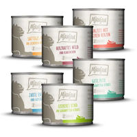 Produktbild von MjAMjAM Nassfutter Katze Adult Mixpaket III Huhn 6 x 200 g Dose getreidefrei - 6 x 200 g