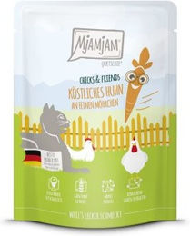 Produktbild von MjAMjAM Nassfutter Katze Adult Mousse Huhn und Möhrchen Getreidefrei 6x300 g - 6 x 300 g