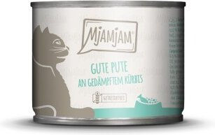 Produktbild von MjAMjAM Nassfutter Katze Adult Pute und Kürbis getreidefrei 6x200 g - 6 x 200 g