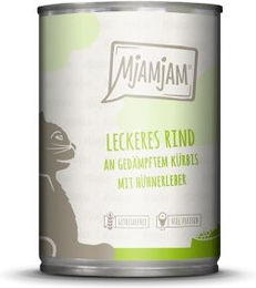 Produktbild von MjAMjAM Nassfutter Katze Adult Rind Getreidefrei 6x400 g - 6 x 400 g