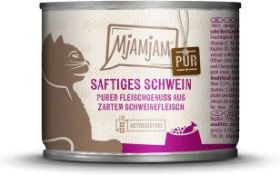 Produktbild von MjAMjAM Nassfutter Katze Adult Schwein Getreidefrei Monoprotein 6x200 g - 6 x 200 g