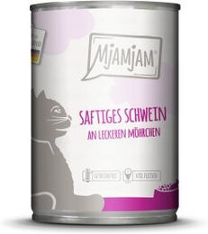 Produktbild von MjAMjAM Nassfutter Katze Adult Schwein Getreidefrei Monoprotein 6x400 g - 6 x 400 g