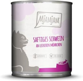 Produktbild von MjAMjAM Nassfutter Katze Adult Schwein mit Möhre getreidefrei monoprotein 6x800 g - 6 x 800 g