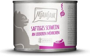 Produktbild von MjAMjAM Nassfutter Katze Adult Schwein und Möhre Getreidefrei 6x200 g - 6 x 200 g