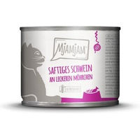 Produktbild von MjAMjAM Nassfutter Katze Adult Schwein und Möhre Getreidefrei 6x200 g - 6 x 200 g