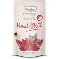 Produktbild von MjAMjAM Nassfutter Katze Adult Wellness Haut & Fell mit Rind und Fisch 12x125 g