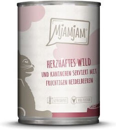 Produktbild von MjAMjAM Nassfutter Katze Adult Wild und Kaninchen getreidefrei monoprotein 6x400 g - 6 x 400 g