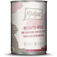 Produktbild von MjAMjAM Nassfutter Katze Adult Wild und Kaninchen getreidefrei monoprotein 6x400 g - 6 x 400 g