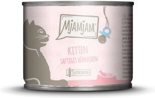 Produktbild von MjAMjAM Nassfutter Katze Kitten Huhn mit Lachsöl getreidefrei 6x200 g - 6 x 200 g