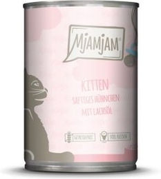 Produktbild von MjAMjAM Nassfutter Katze Kitten Huhn mit Lachsöl getreidefrei 6x400 g