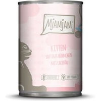 Produktbild von MjAMjAM Nassfutter Katze Kitten Huhn mit Lachsöl getreidefrei 6x400 g