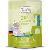 Produktbild von MjAMjAM Nassfutter Katze Senior Ente und Kaninchen Getreidefrei Monoprotein Mousse 6x300 g - 6 x 300 g