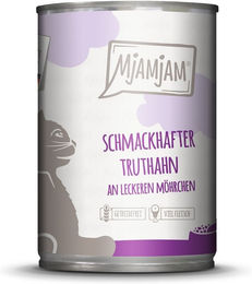 Produktbild von MjAMjAM Nassfutter Truthahn mit Möhrchen 6x400g