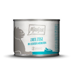 Produktbild von MjAMjAM Nassfutter Zarte Ziege mit Möhrchen 24x200g