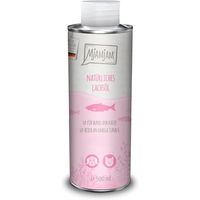 Produktbild von MjAMjAM Natürliches Lachsöl Nahrungsergänzung für Hunde und Katzen kaltgepresst ohne Konservierungsstoffe 500 ml - 4 x 500 g