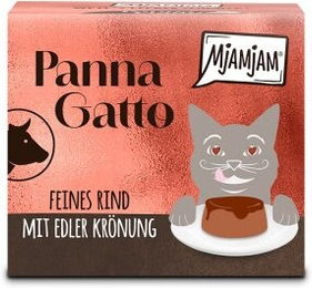 MjAMjAM Panna Gatto Katzen Nassfutter Rind Patete Getreidefrei Ohne Zucker 24 x 80 g - 24 x 80 g – Bild 1 von 3