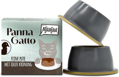 Produktbild von MjAMjAM Panna Gatto Katzenfutter Pute Getreidefrei 24 x 80 g
