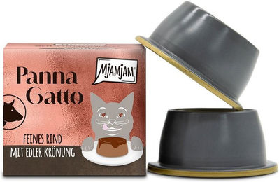 Produktbild von MjAMjAM Panna Gatto Katzenfutter Rind getreidefrei 24 x 80 g