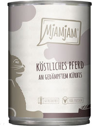 MjAMjAM Pferd mit gedämpftem Kürbis Stückchen in Soße für Pferde mit hohem Fleischanteil 6x400g – Bild 1 von 2