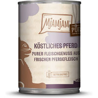 Produktbild von MjAMjAM Pferdefutter mit hohem Fleischanteil für alle Altersstufen 24x400g