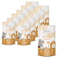 Produktbild von MjAMjAM Premium Hund Nassfutter Huhn mit Ente Möhren und Hirse Glutenfrei Hoher Fleischanteil 12 x 125g - 12 x 125 g