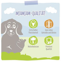 Produktbild von MjAMjAM Premium Hund Nassfutter Huhn und Forelle mit Zucchini getreidefrei 6er Pack 6 x 800g - 6 x 800 g