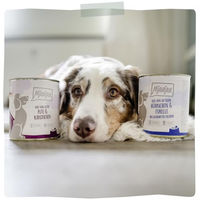 Produktbild von MjAMjAM Premium Hund Nassfutter Kalb mit gedämpfter Zucchini Stückchen in Sauce getreidefrei 6 x 200 g - 6 x 200 g
