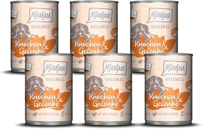 MjAMjAM Premium Hund Nassfutter Wellness Knochen & Gelenke Rind Getreidefrei Monoprotein 6x400g - 6 x 400 g – Bild 1 von 4