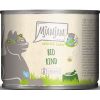 Produktbild von MjAMjAM Premium Katzen Nassfutter Bio Rind Stückchen in Sauce getreidefrei 6 x 200 g - 6 x 200 g