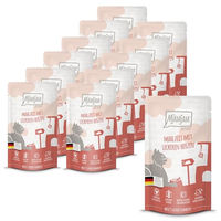 Produktbild von MjAMjAM Premium Katzen Nassfutter Creme mit Herzen getreidefrei und hohem Fleischanteil 12 x 125 g - 12 x 125 g