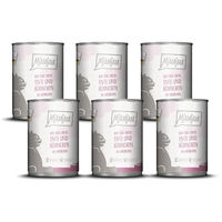Produktbild von MjAMjAM Premium Katzen Nassfutter Ente und Huhn mit Möhrchen getreidefrei mit hohem Fleischanteil 6 x 400 g - 6 x 400 g