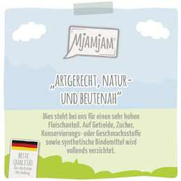 MjAMjAM Premium Katzen Nassfutter Kalb und Truthahn mit Möhrchen getreidefrei mit hohem Fleischanteil 6 x 200 g - 6 x 200 g – Bild 1 von 3
