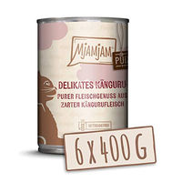Produktbild von MjAMjAM Premium Katzen Nassfutter Känguru Stückchen in Sauce getreidefrei 6 x 400 g - 6 x 400 g